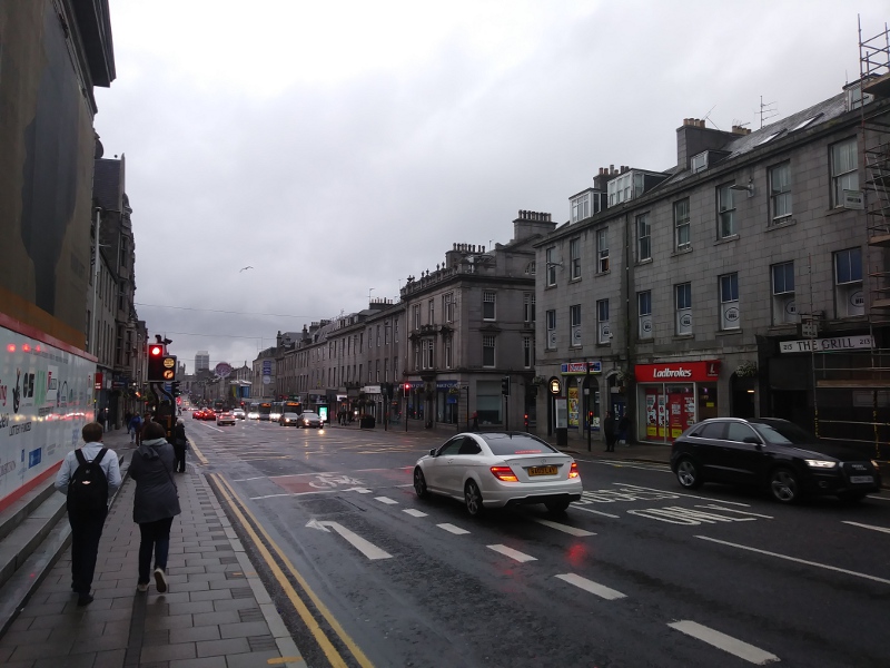 Straßenbild in Aberdeen