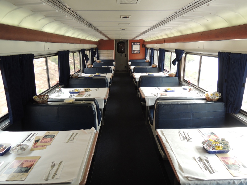 Speisewagen im California Zephyr