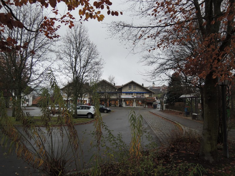 Blick auf Bodenmais vom Bahnhof aus