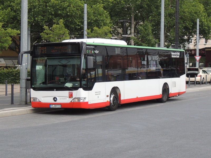 Citaro Facelift der Bahnen der Stadt Monheim