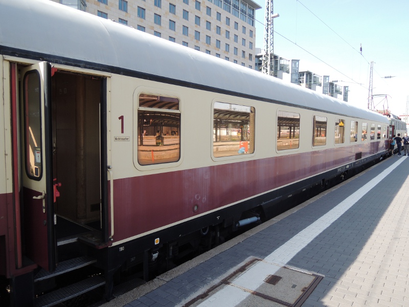 Ein Wagen des Sonderzuges zum DB-Museum Koblenz