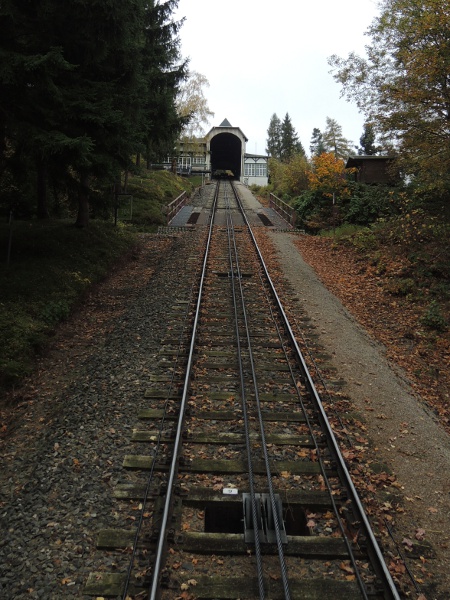 Blick auf die Bergstation