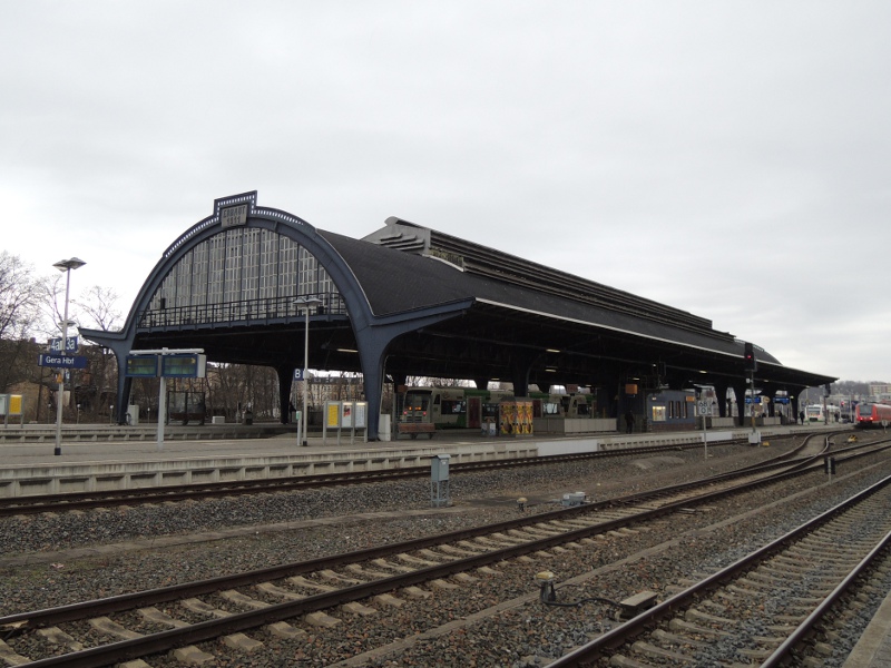 Bahnhofshalle von Gera Hbf