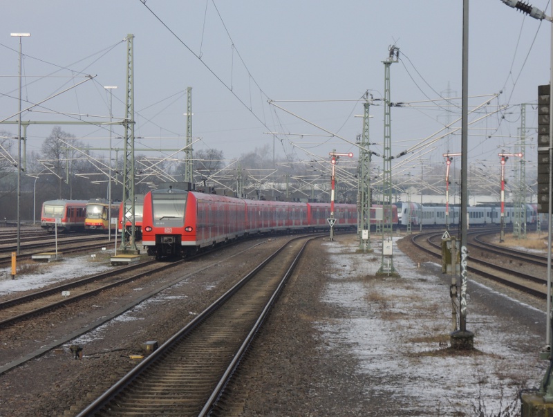 Blick auf die Abstellgleise in Germersheim