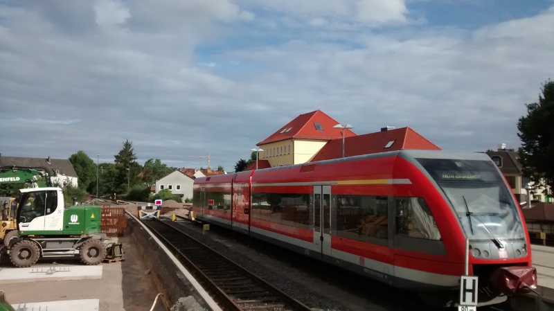 Baustelle am Bf Korbach