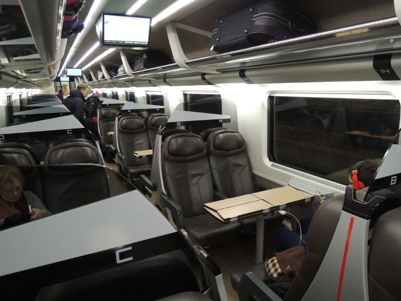 In der Premium des Frecciarossa