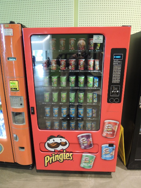 Pringles-Automat im Riverside Museum