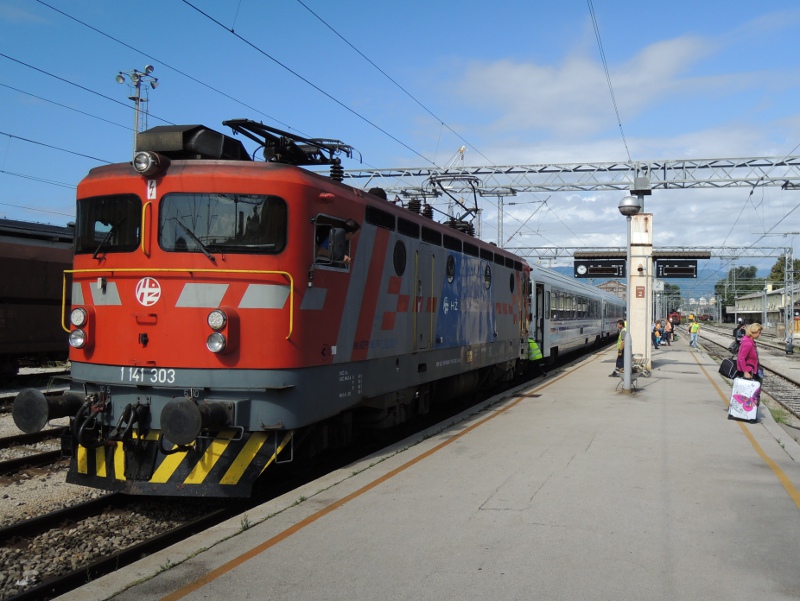 Zug München-Rijeka nach der Ankunft