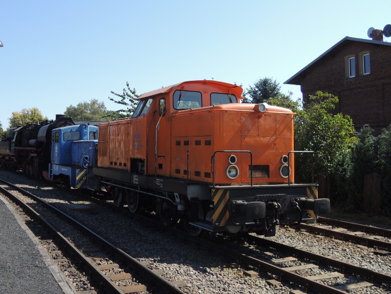 Normalspur-Diesellok der Mansfelder Bergwerksbahn