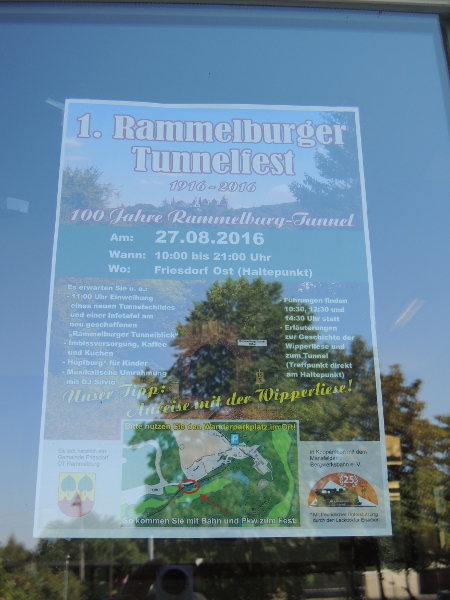 Plakat für das Rammelsburger Tunnelfest