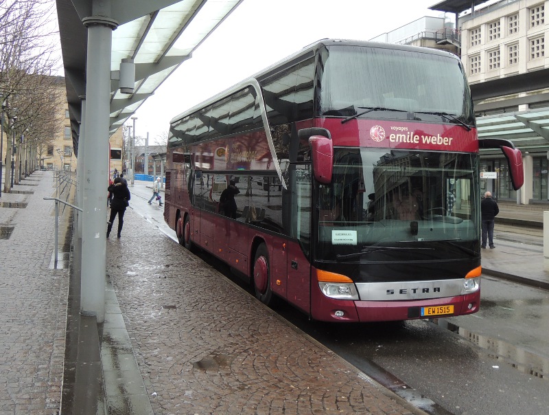 Emile-Weber-Doppeldeckerbus in Saarbrücken