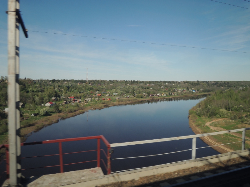 Landschaft zwischen St. Petersburg und Moskau