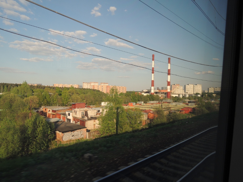 Landschaft zwischen St. Petersburg und Moskau
