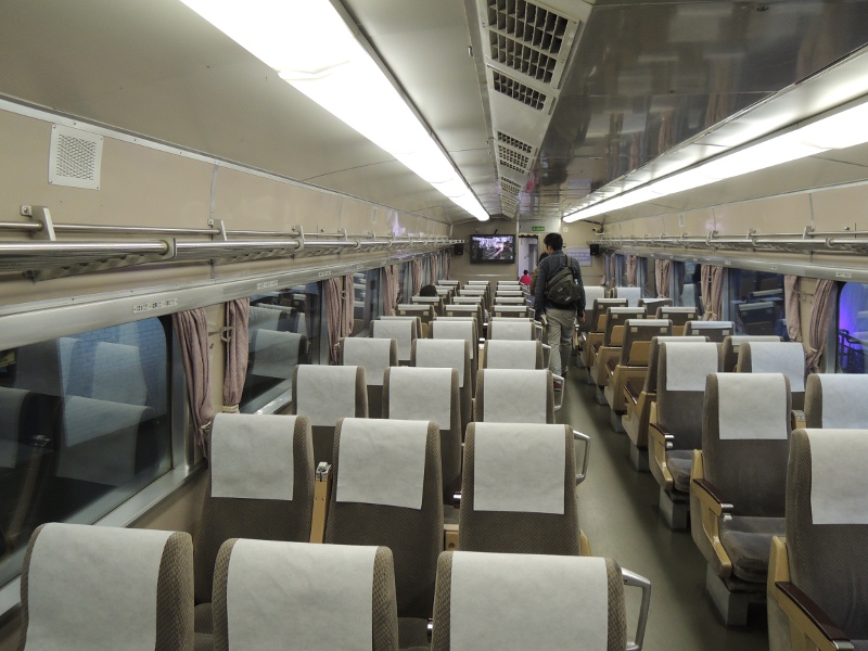 Interieur des Shinkansen im National Railway Museum