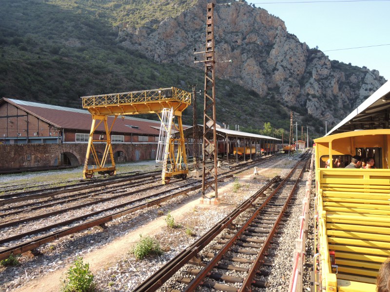 Betriebswerk des Train jaune