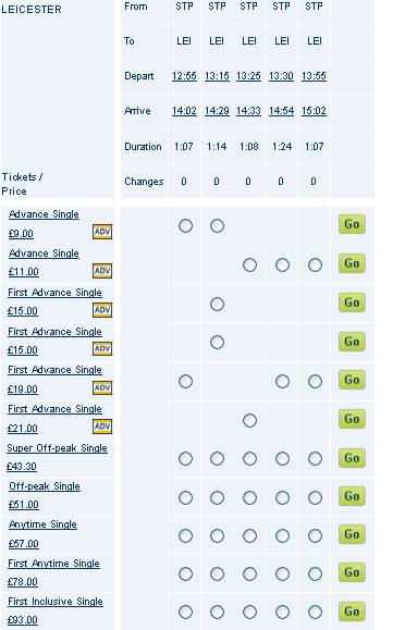 Buchungsmaske von thetrainline.com