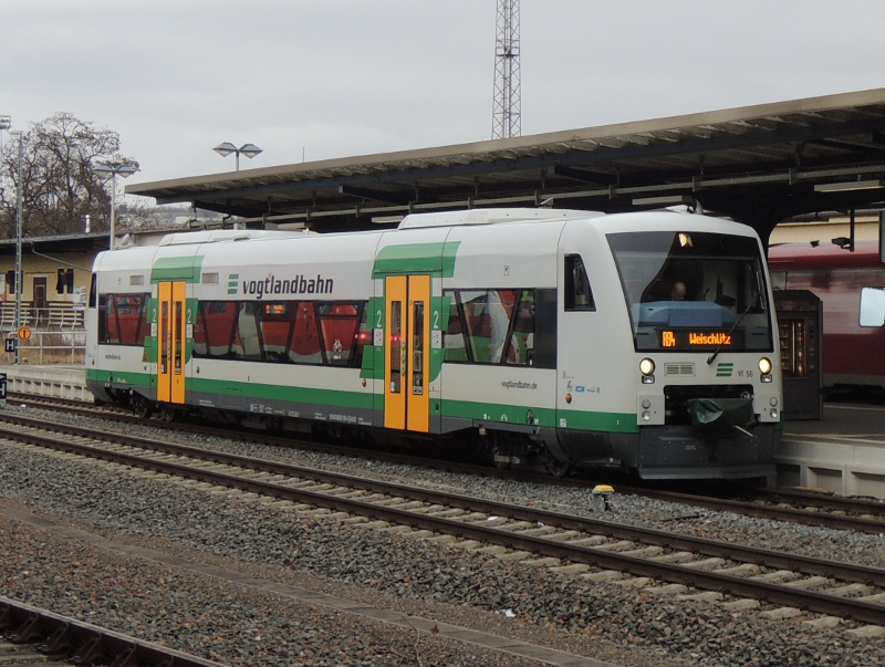 Regio-Shuttle der Vogtlandbahn in Gera Hbf