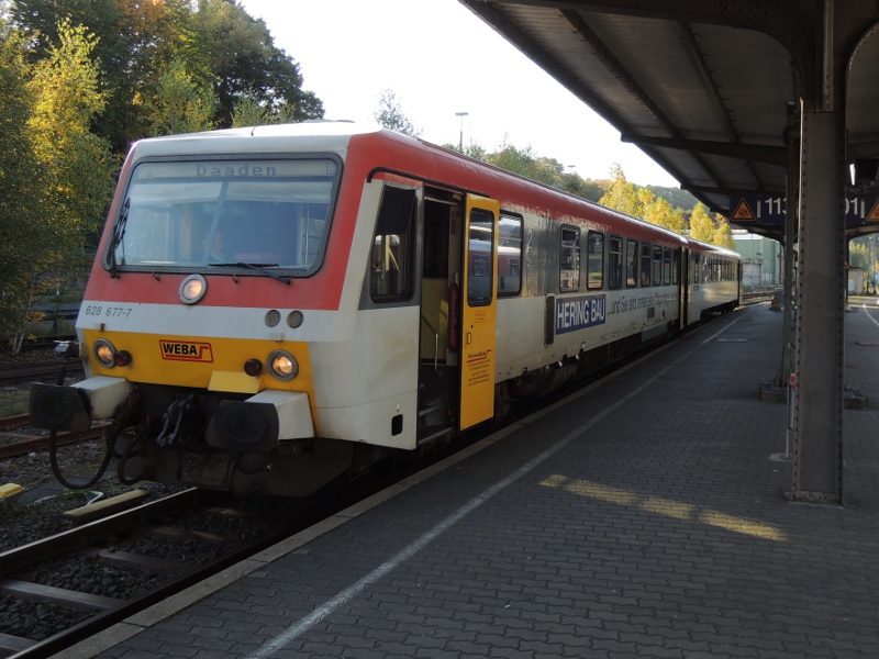 628er der Westerwaldbahn auf der Daadetalbahn