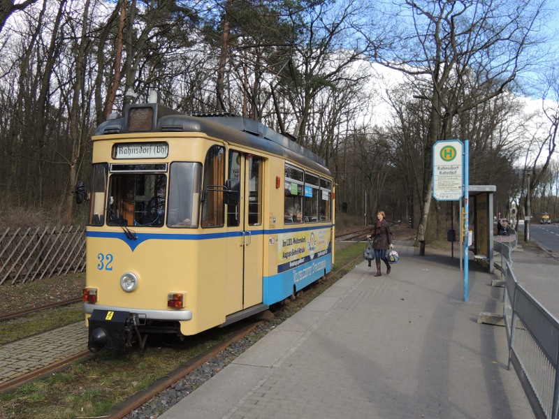 Triebwagen der Woltersdorfer Straßenbahn